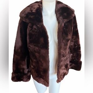 1940's-1950's Beau Mouton Original Rare Oversized Sheared Lambs Fur Coat